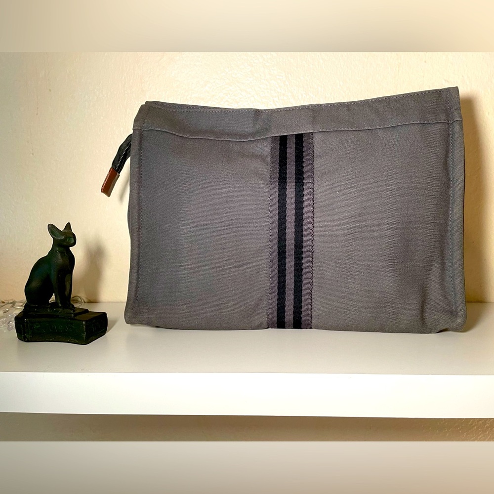 Hermes cotton clutch